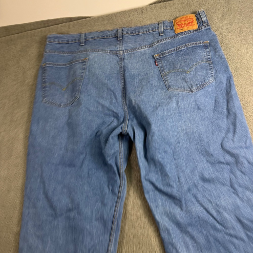 Levis 550 Relaxed Fit Tapered Leg Jeans Mens 50x29 Medium Wash Blue Denim